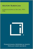 Milton Rubincam: A Bibliographical Record, 1935-1960