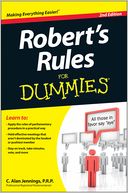 Robert's Rules For Dummies by C. Alan Jennings: Book Cover