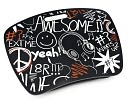 "Awesome" Headphones Black & Red Lap Desk with Zip Pocket by Barnes & Noble: Product Image