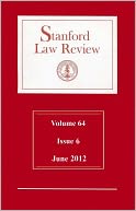 Stanford Law Review by Stanford Law Review: NOOK Book Cover