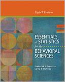 Essentials of Statistics for the Behavioral Sciences by Frederick J Gravetter: Book Cover