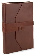 Wrap Soft Black Italian Leather Journal with Lace Up Tie- Lined- 9''x7'' by Natalizia Luca: Product Image