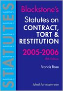 download Statutes on Contract, Tort and Restitution 2005-2006 book
