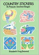 Country Stickers: 24 Pressure-Sensitive Designs