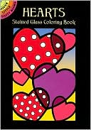 Hearts Stained Glass Coloring Book