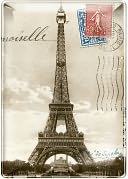 Eiffel Tower Small Rectangle Tray 4x5.75 by Fringe: Product Image