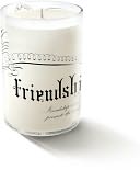 ''Friendship'' Small Glass Candle by Fringe Studio: Product Image