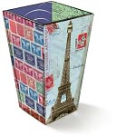 Eiffel Glass Trapezoid Vase 6.25'' by Fringe: Product Image