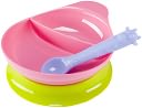 Divided Bowl Baby Feeding Set, Pink by Elegant Baby: Product Image