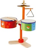Handmade Wooden Drum Set by Sevi: Product Image