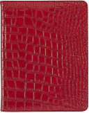 Darwin Red Croc Folio Case for iPad by Lightwedge LLC: Product Image