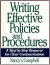 download Writing Effective Policies and Procedures : A Step-by-Step Resource for Clear Communication book