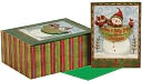HOLLY JOLLY SNOWMAN TIP ON CHRISTMAS BOXED CARD by Cr Gibson: Product Image