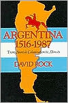 Argentina, 1516-1987: From Spanish Colonization to Alphonsin. (Updated)