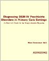 Diagnosing Dsm-iv Psychiatric Disorders In Primary Care Settings