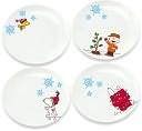 Peanuts Christmas Plate - Set of 4 by Vandor: Product Image