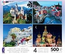 Around the World 4 in 1 Puzzle by Ceaco: Product Image