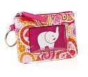 Jonathan Adler Pink Elephant Mini Keyring ID Case (4.5X3.25) by Barnes & Noble: Product Image