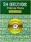 24 Grunge Display Fonts with CD-Rom