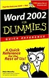 Word 2002 for Dummies Quick Reference