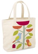 Xenia Taler Bird on Tree Small Canvas Tote (10 x 8 x 3) by Barnes & Noble: Product Image