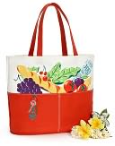 Parisian Market Tomato Red Canvas Tote (16x7x14) by Barnes & Noble: Product Image