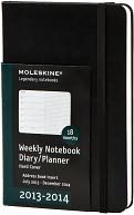 2014 18 Month Planner - Weekly Notebook - Large - Black - Hard Cover by Moleskine: Calendar Cover