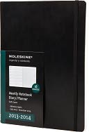2014 18 Month Planner - Weekly Notebook - Extra Large - Black - Soft Cover by Moleskine: Calendar Cover