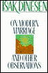 On Modern Marriage and Other Observations