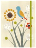 2014 Weekly Planner 6x8 Xenia Taler Meadow Bird Flexi Engagement Calendar by Punctuate: Item Cover