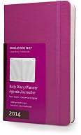 2014 12 Month Planner - Daily - Large - Magenta - Hard Cover by Moleskine: Calendar Cover