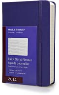 2014 12 Month Planner - Daily - Pocket - Brilliant Violet - Hard Cover by Moleskine: Calendar Cover