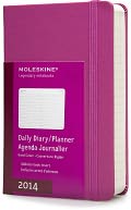 2014 12 Month Planner - Daily - Pocket - Magenta - Hard Cover by Moleskine: Calendar Cover