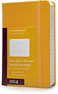 2014 12 Month Planner - Daily - Pocket - Orange Yellow - Hard Cover by Moleskine: Calendar Cover