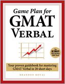 Game Plan for GMAT Verbal by Brandon Royal: Book Cover
