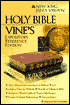 Vine's Expository Reference Bible: New King James Version (NKJV), brown genuine leather