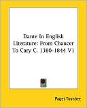 Dante in English Literature from Chaucer