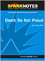 Death Be Not Proud (SparkNotes Literature Guide Series)