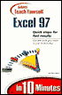 Sams Teach Yourself Excel 97 in 10 Minutes