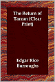 The Return Of Tarzan (Clear Print)