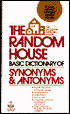 The Random House Basic Dictionary: Synonyms and Antonyms