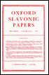 Oxford Slavonic Papers, New Series