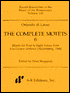 The Complete Motets 6: (Recent Researches in the Music of the Renaissance, #110): (Sheet Music)