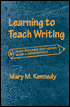 Learning To Teach Writing: Does Teacher Education Make A Difference?