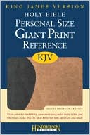 KJV Personal Size Giant Print Reference Bible, Black on Tan Flexisoft