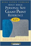 KJV Personal Size Giant Print Reference Bible, Blue on Gray Flexisoft
