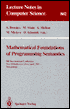 Mathematical Foundations of Programming Semantics