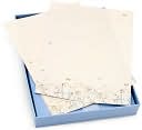 Stationery Set Blue and Gold Flowers by Peter Pauper Press, Incorporated: Product Image