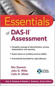 Essentials of Das-II Assessment (Includes CD-ROM) by Ron Dumont: Book Cover