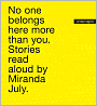 No One Belongs Here More Than You